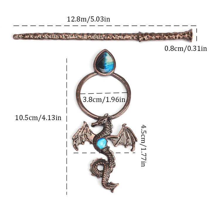 Crystal Dragon Hair Stick