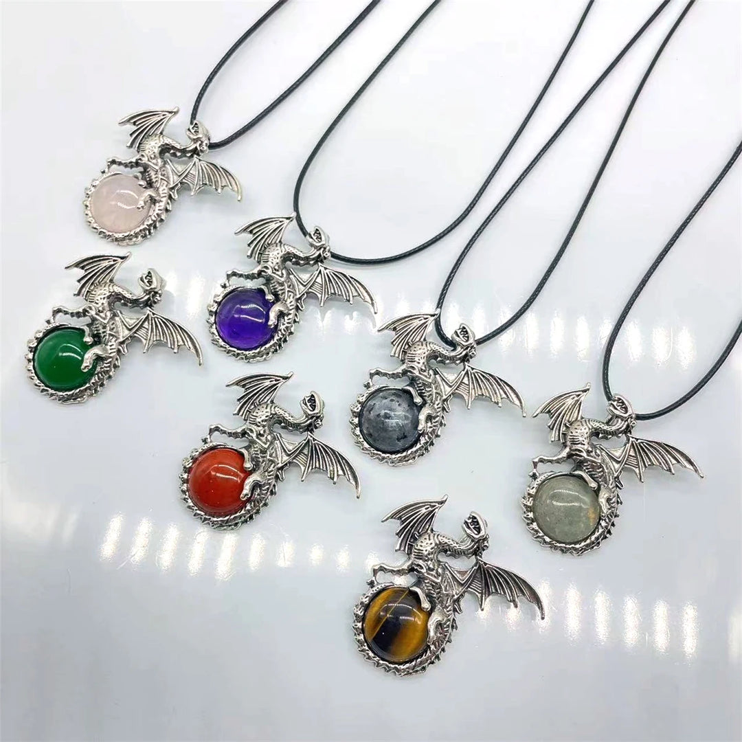Crystal Dragon Necklaces