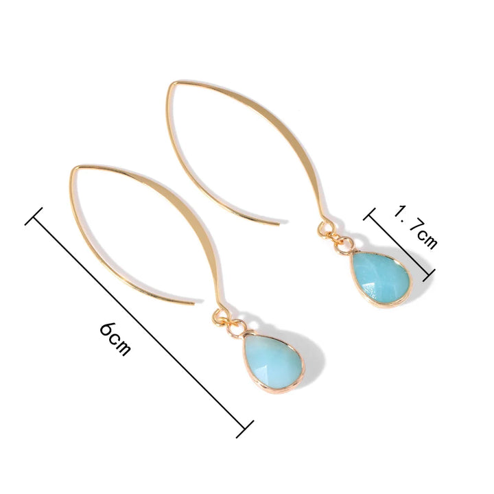 Crystal Gold Earrings