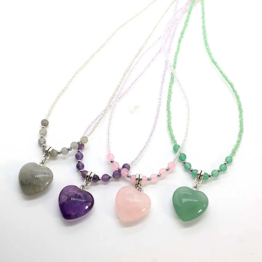 Crystal Heart Necklaces
