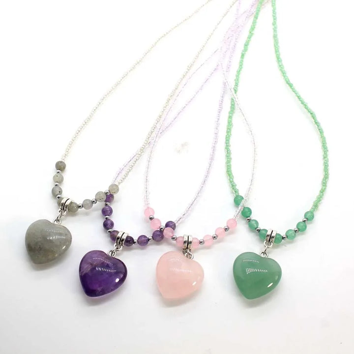 Crystal Heart Necklaces