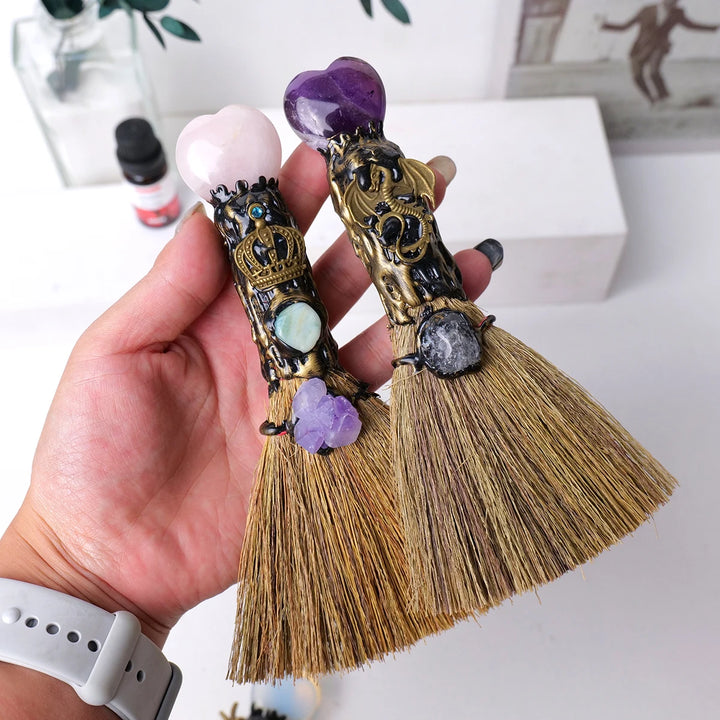 Crystal Heart Witch Broomsticks