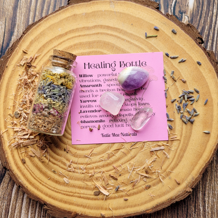Crystal Herbs Healing Bottle