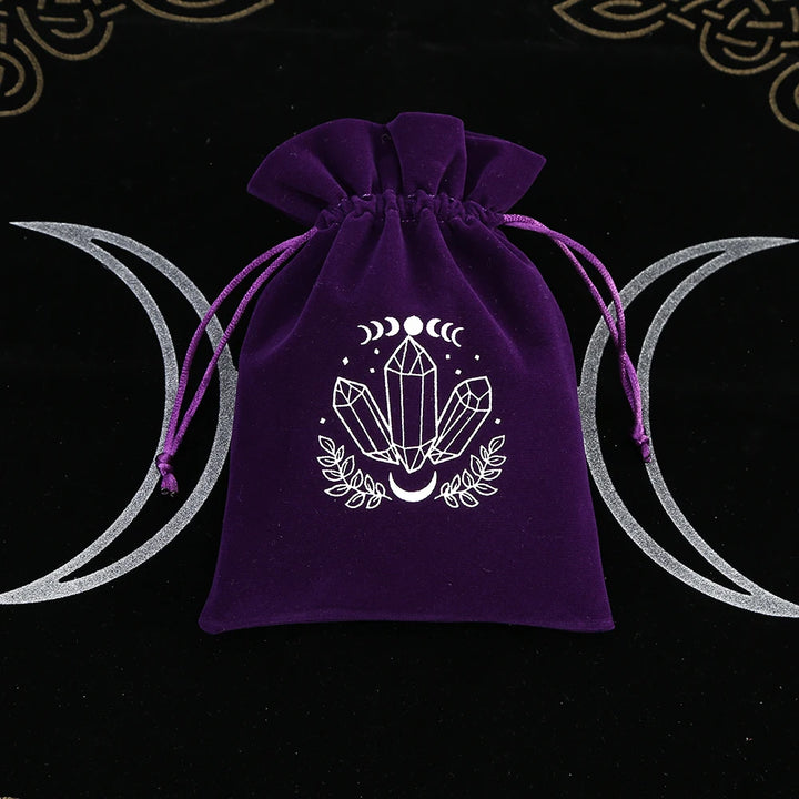 Crystal Moon Purple Tarot Card Bags