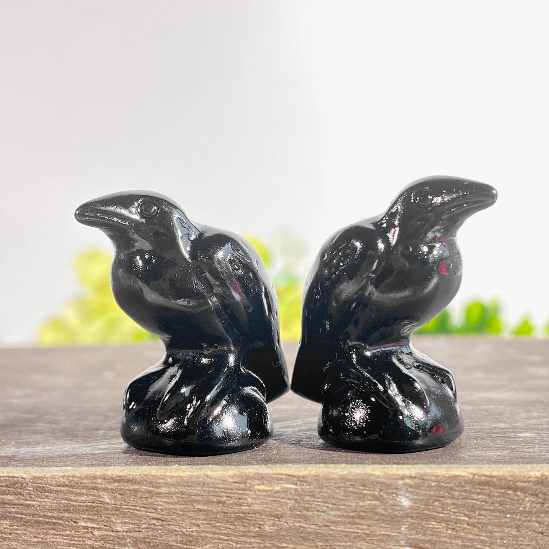 Crystal Obsidian Raven
