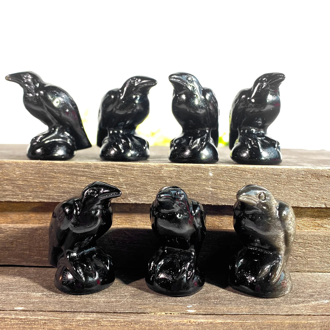 Crystal Obsidian Ravens