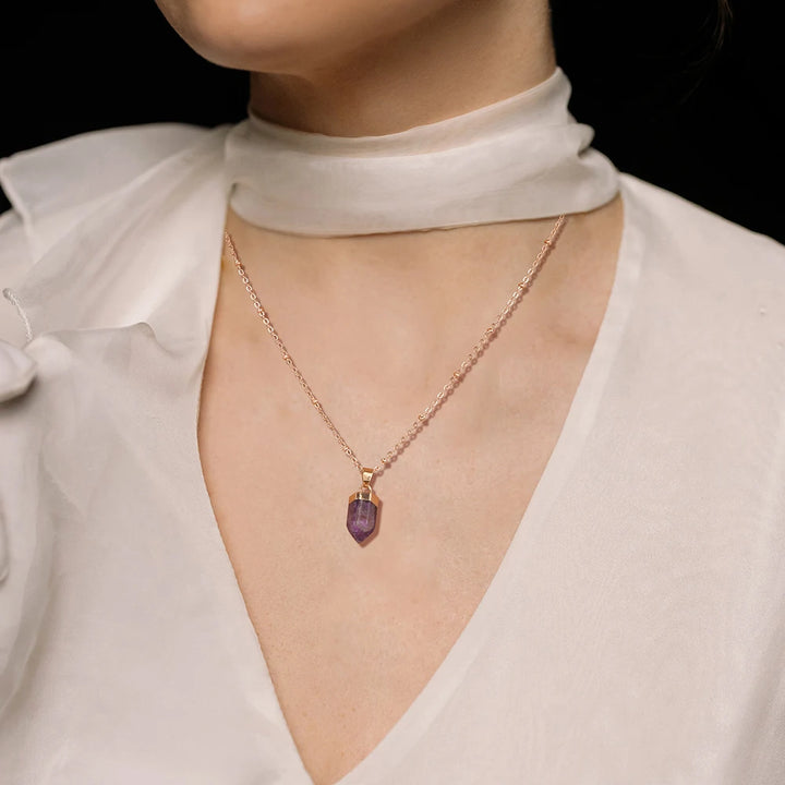 Crystal Pendant Gold Necklaces 