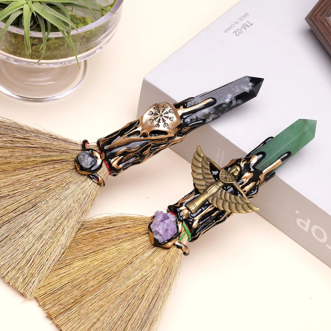 Crystal Point Charm Witch's Brooms