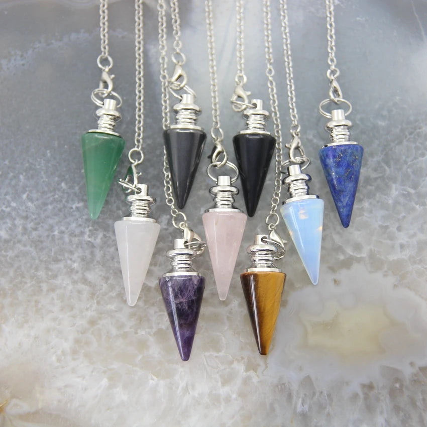 Crystal Silver Pendulums