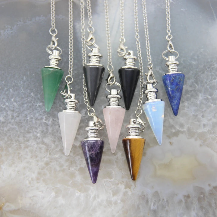 Crystal Silver Pendulums