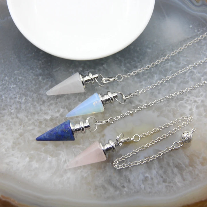 Crystal Silver Pendulums