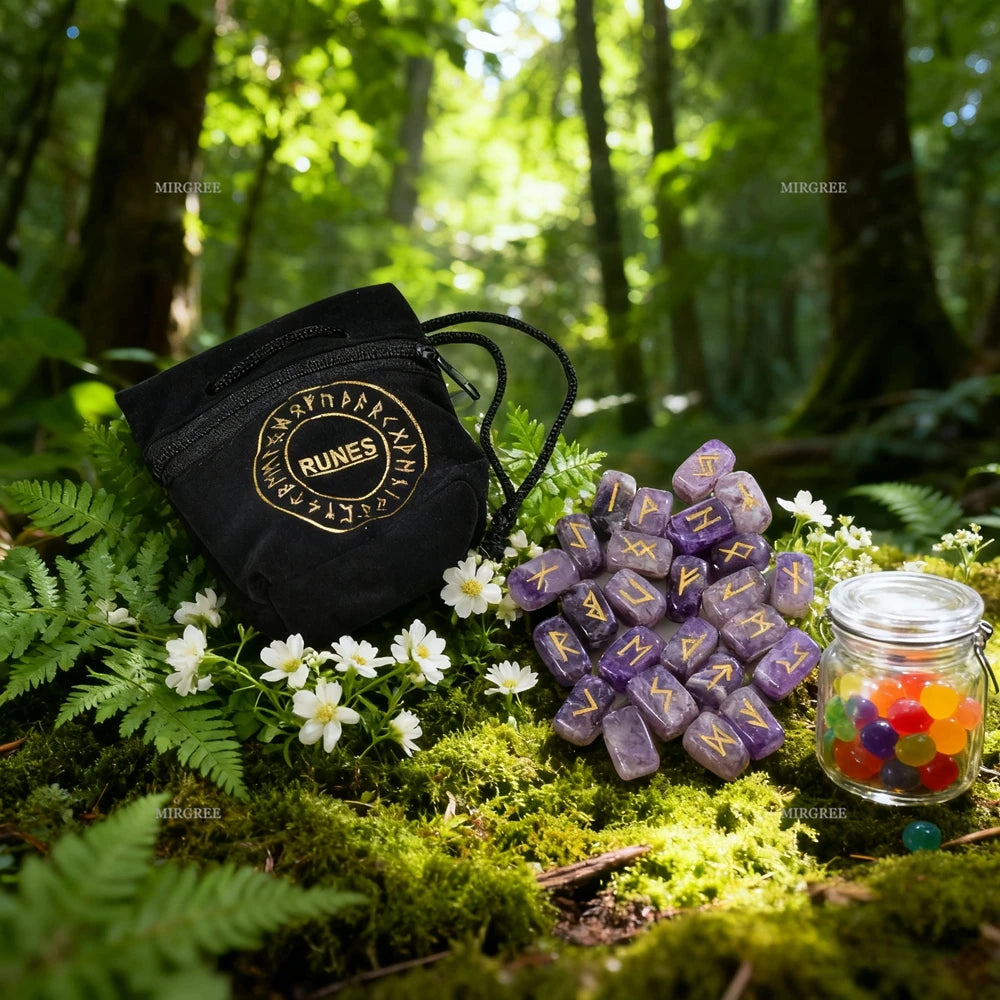 Crystal Wiccan Runes