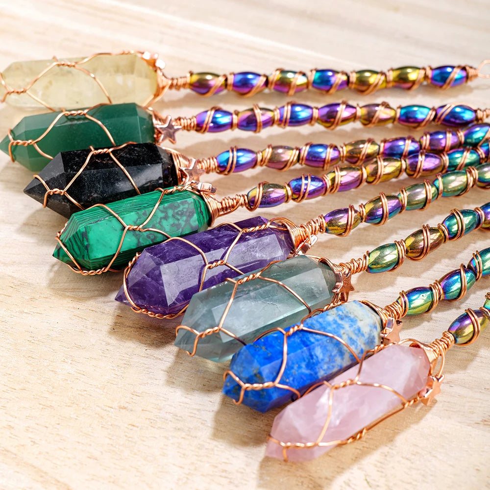 Crystal Wire Wrap Reiki Wands
