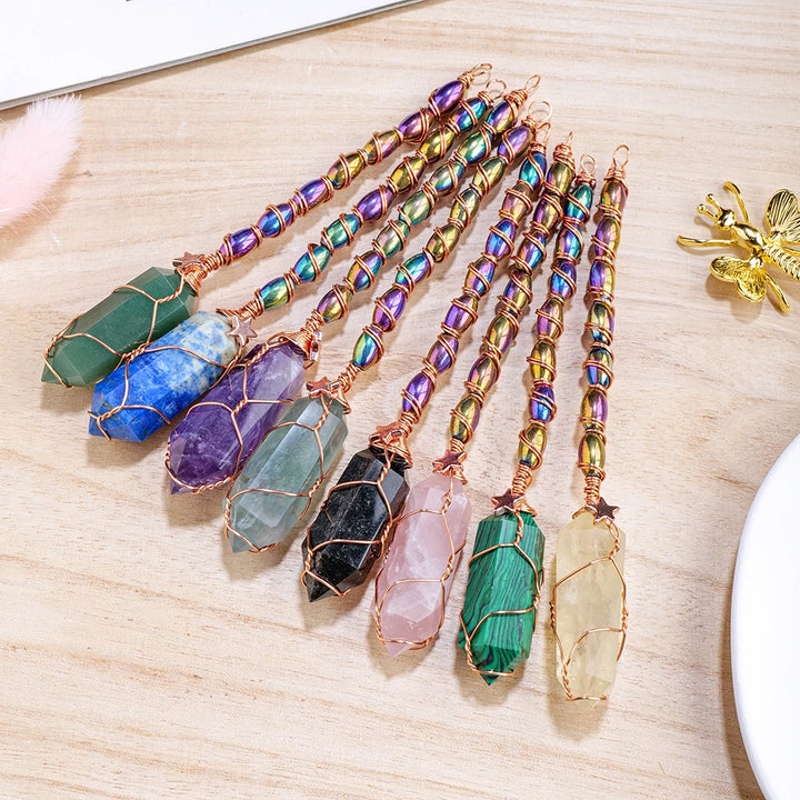 Crystal Wire Wrap Wands