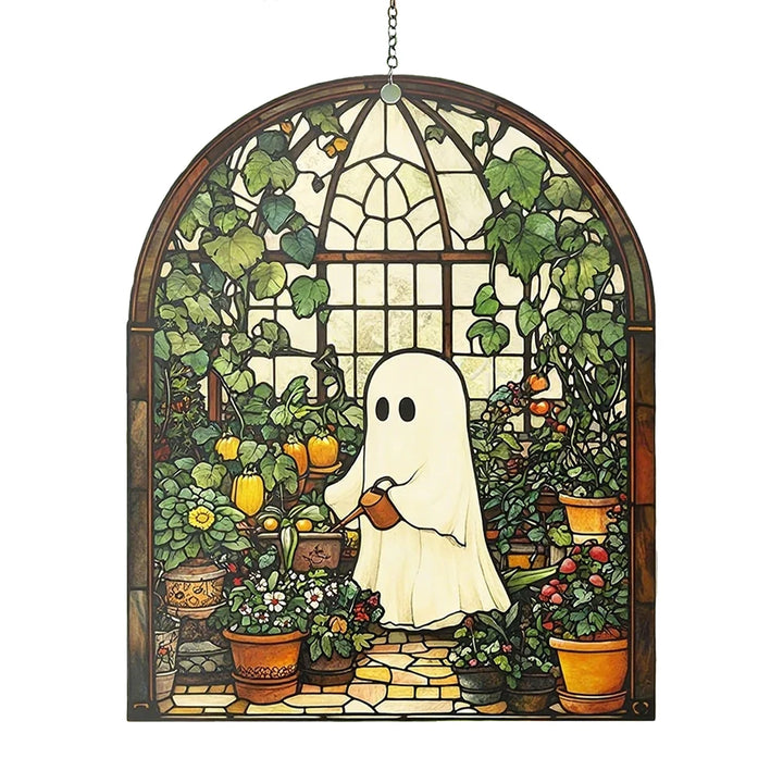 Cute Ghost Garden Suncatcher