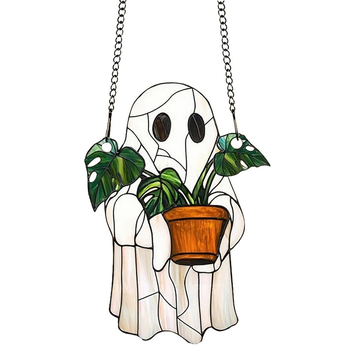 Cute Ghost Plant Suncatchers
