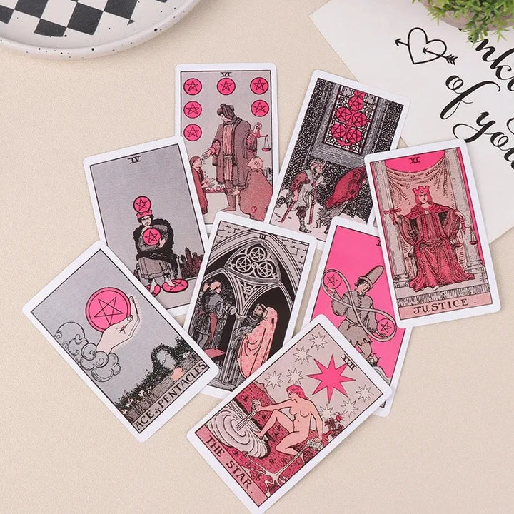 Cute Pink Tarot Deck