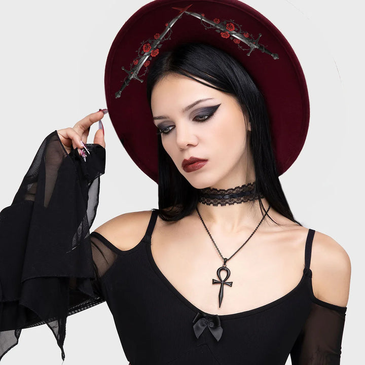 Dagger Roses Fedora Hat