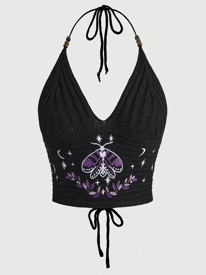 Death Moth Knit Cami Top