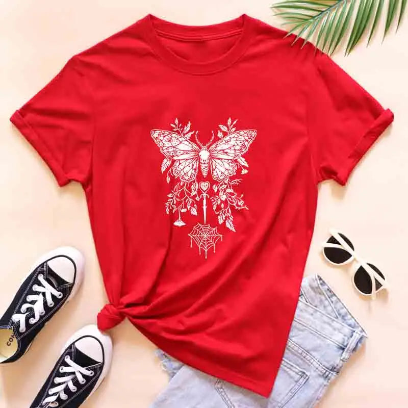 Death Moth Red T-Shirt