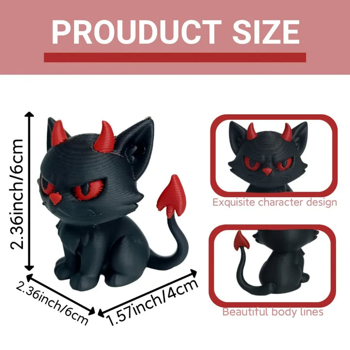 Devil Cat Figurines