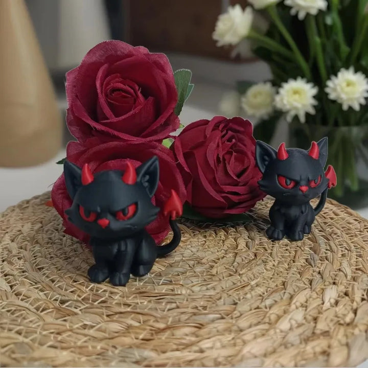 Devil Cat Statues
