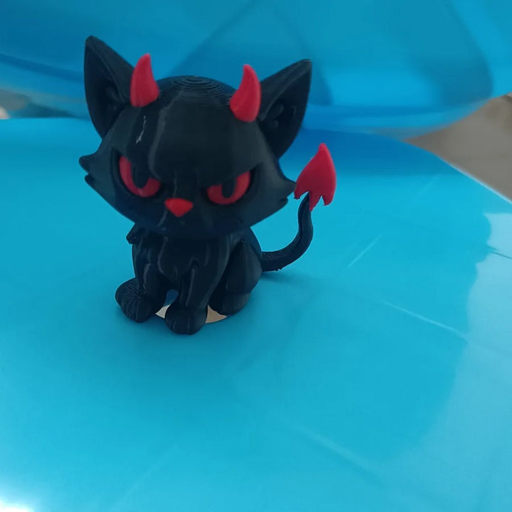 Devil Cat Statues For Halloween