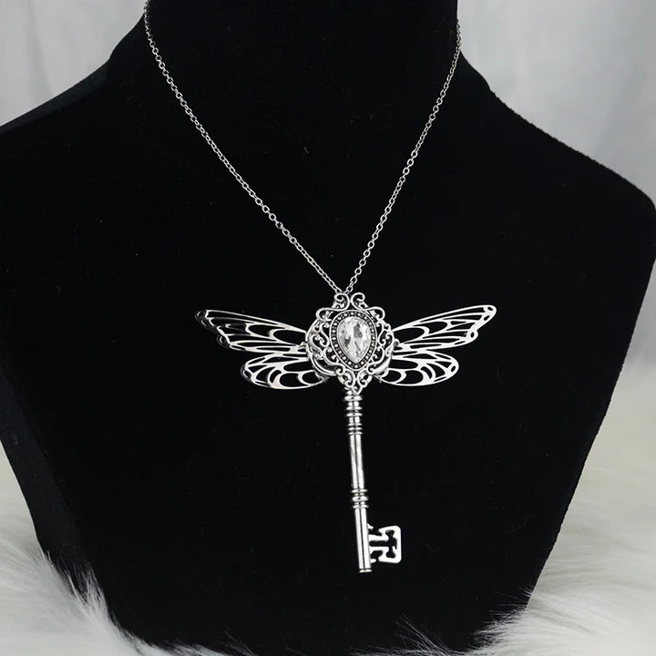 Dragonfly Key Necklace