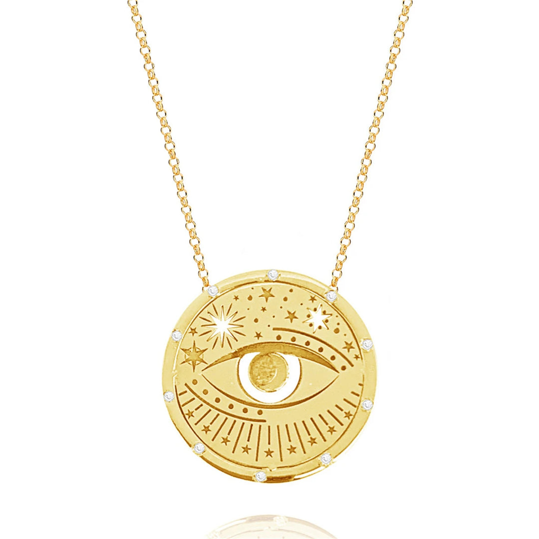 Eye Gold Boho Necklaces