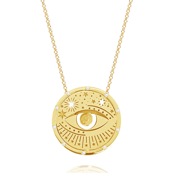 Eye Gold Boho Necklaces