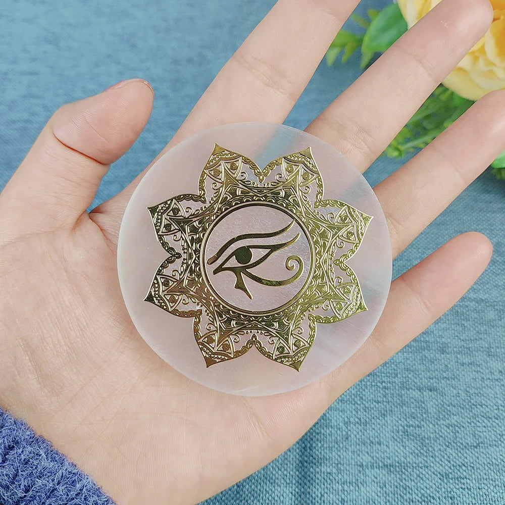Eye of Horus Mandala Selenite