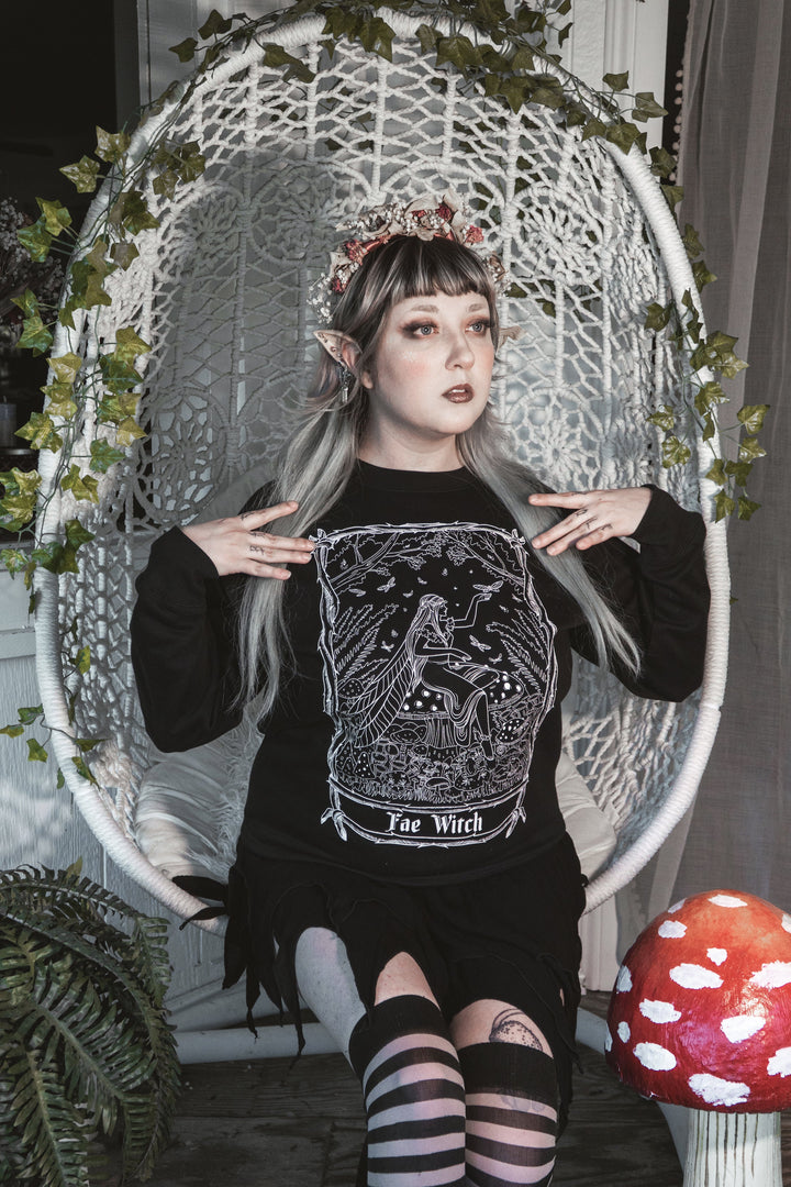 Fae Witch Tarot Card Sweatshirt
