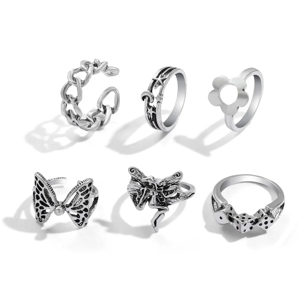 Fairy Butterfly Ring Set