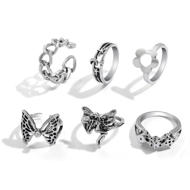 Fairy Butterfly Ring Set