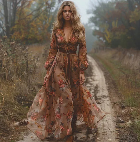 Fall Witch Long Sleeve Dress