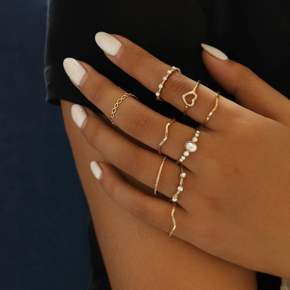 Fashion Gold Boho Ring Sets