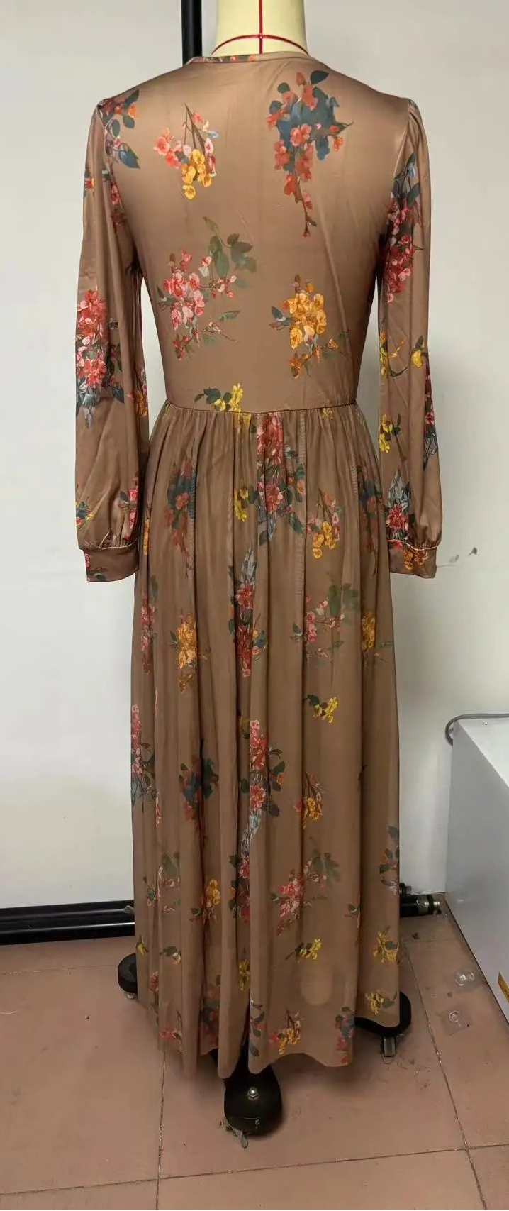 Floral Brown Dress