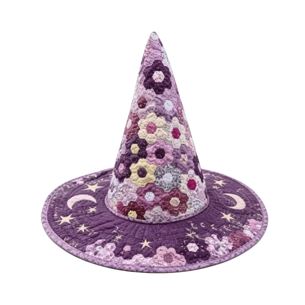 Floral Moon Witch Hat