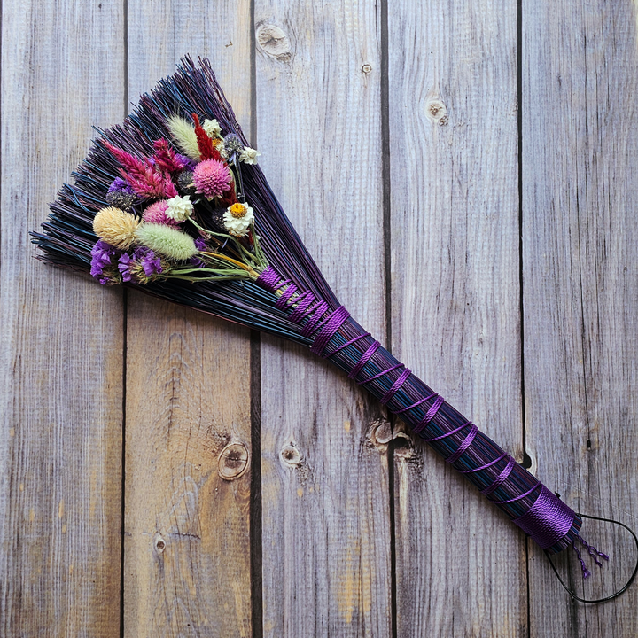 Floral Purple Witch Broom