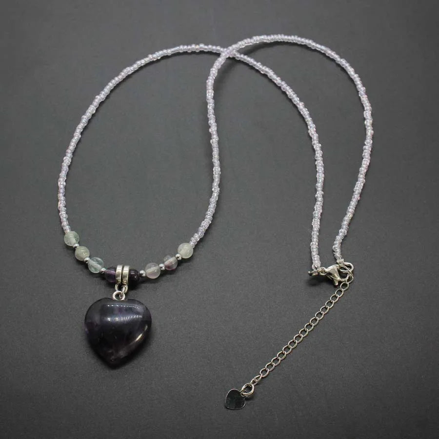 Fluorite Heart Necklace