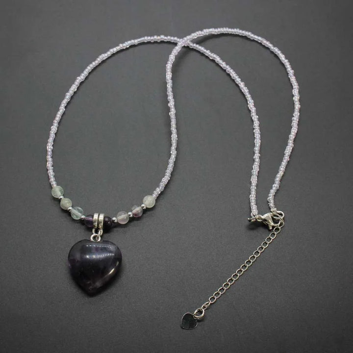 Fluorite Heart Necklace
