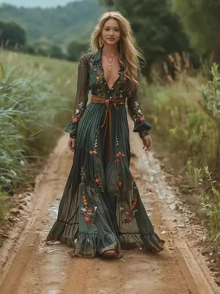 Forest Witch Long Sleeve Dress