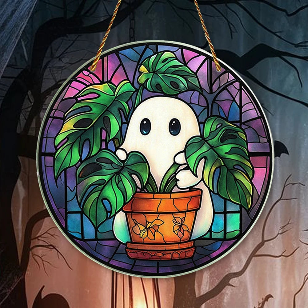 Garden Plant Ghost Suncatcher