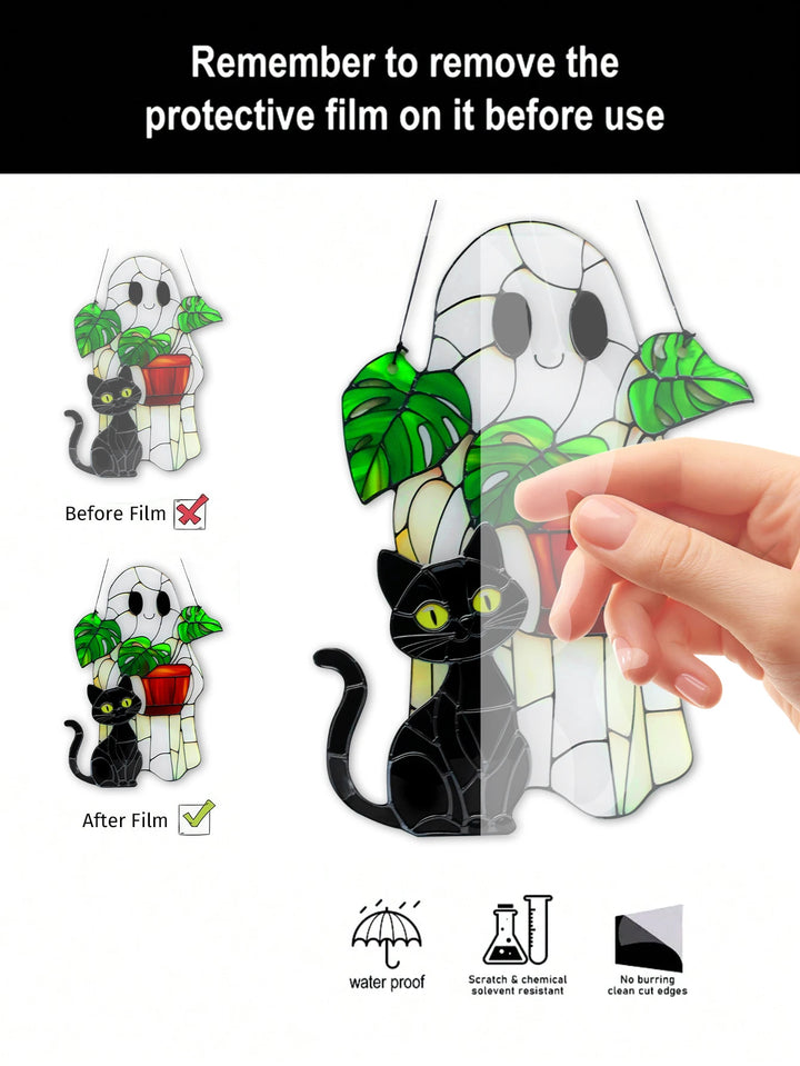 Ghost Black Cat Plant Suncatcher Use