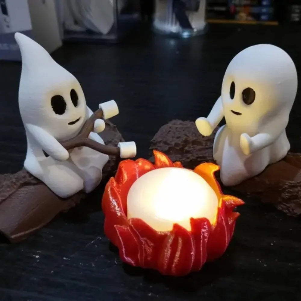 Ghost Campfire Figurines For Halloween