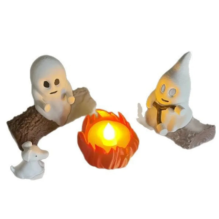 Ghost Campfire Figurines Halloween