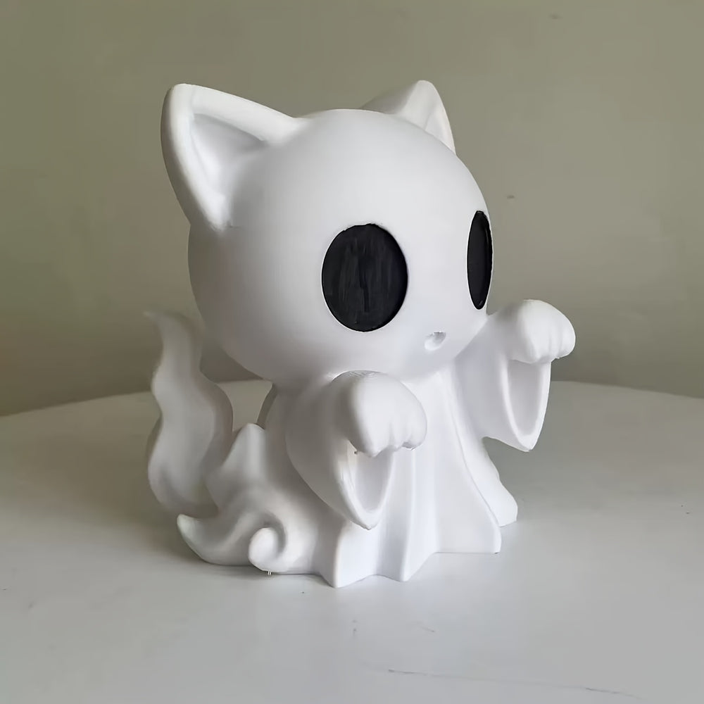 Ghost Cat Figurine