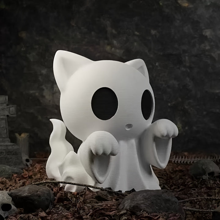 Ghost Cat Statue