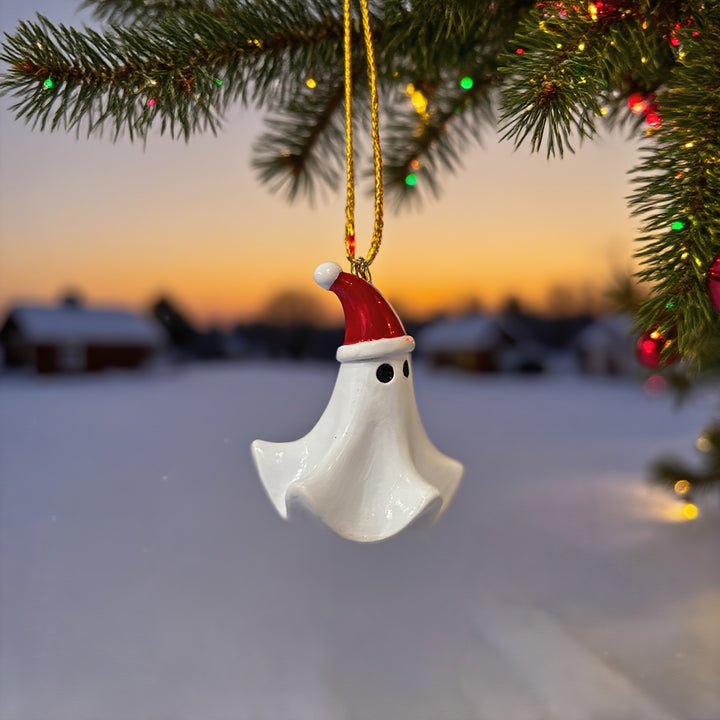 Ghost Christmas Ornament