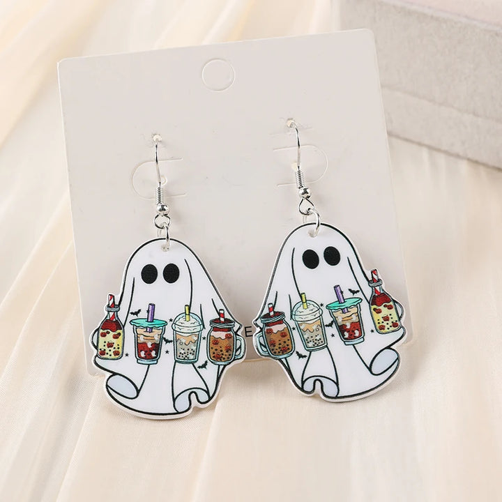Ghost Coffee Earrings